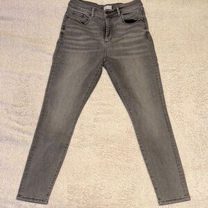 👖 EUC Women’s LOFT Gray Skinny Jeans – Size 12